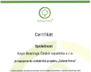 Společnost Koyo Bearings se stala Zelenou firmou 
